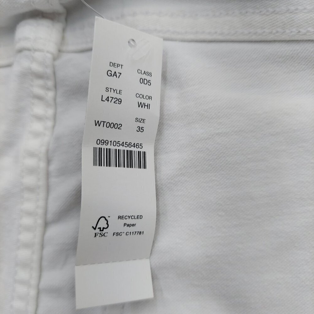 J. Crew 10" Vintage NWT Slim Straight Jean in White - Picture 15 of 16